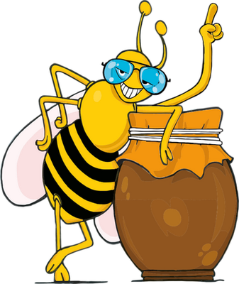 abeille - insecte - animaux - smiley émoticône émoji cartoon clipart illustration - artémotic