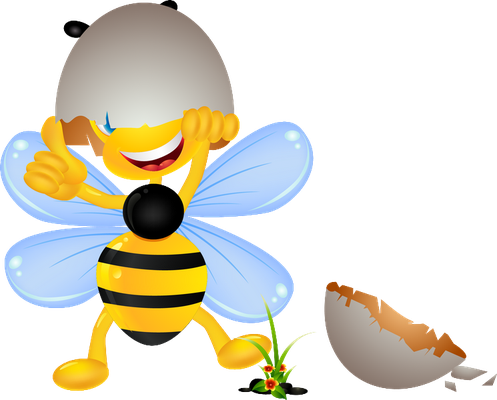 abeille - insecte - animaux - smiley émoticône émoji cartoon clipart illustration - artémotic