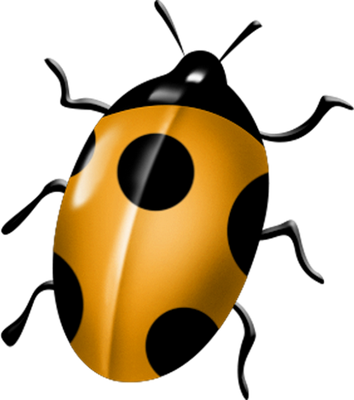 coccinelle - insecte - animaux - smiley émoticône émoji cartoon clipart illustration - artémotic