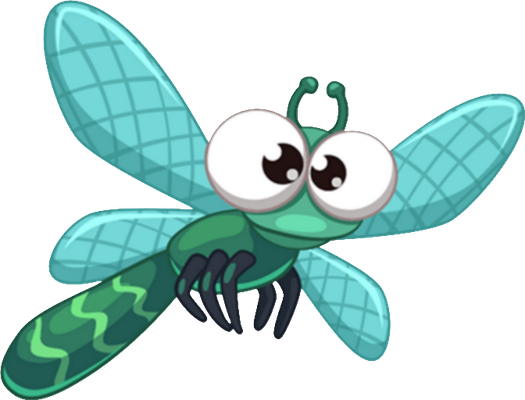 libellule - insecte - animaux - smiley émoticône émoji cartoon clipart illustration - artémotic