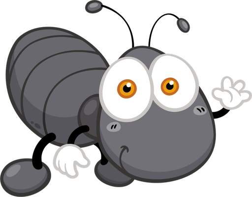 fourmi - insecte - animaux - smiley émoticône émoji cartoon clipart illustration - artémotic
