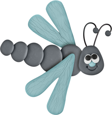 libellule - insecte - animaux - smiley émoticône émoji cartoon clipart illustration - artémotic