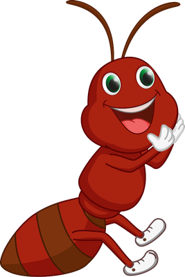 fourmi - insecte - animaux - smiley émoticône émoji cartoon clipart illustration - artémotic