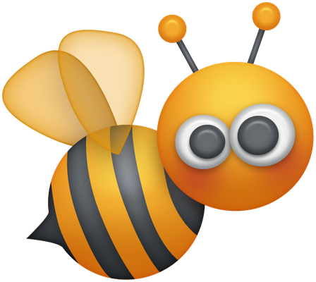 abeille - insecte - animaux - smiley émoticône émoji cartoon clipart illustration - artémotic