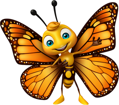 papillon - insecte - animaux - smiley émoticône émoji cartoon clipart illustration - artémotic
