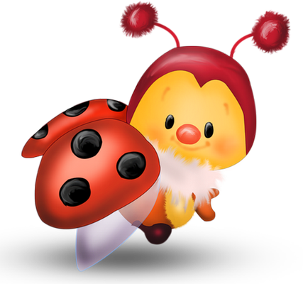 coccinelle - insecte - animaux - smiley émoticône émoji cartoon clipart illustration - artémotic