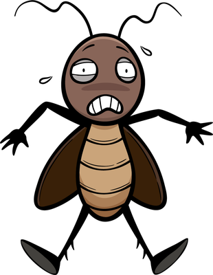 cafard - insecte - animaux - smiley émoticône émoji cartoon clipart illustration - artémotic