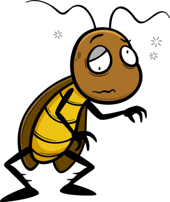 cafard - insecte - animaux - smiley émoticône émoji cartoon clipart illustration - artémotic