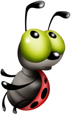 coccinelle - insecte - animaux - smiley émoticône émoji cartoon clipart illustration - artémotic
