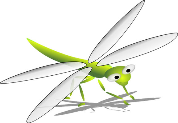 libellule - insecte - animaux - smiley émoticône émoji cartoon clipart illustration - artémotic