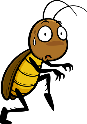 cafard - insecte - animaux - smiley émoticône émoji cartoon clipart illustration - artémotic