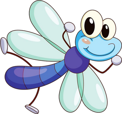 libellule - insecte - animaux - smiley émoticône émoji cartoon clipart illustration - artémotic