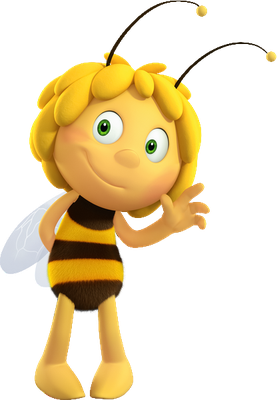 Maya [Maya l'Abeille] - insecte - animaux - smiley émoticône émoji cartoon clipart illustration - artémotic