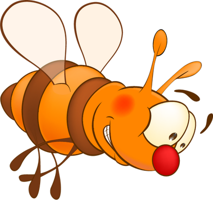 abeille - insecte - animaux - smiley émoticône émoji cartoon clipart illustration - artémotic