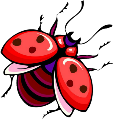 coccinelle - insecte - animaux - smiley émoticône émoji cartoon clipart illustration - artémotic