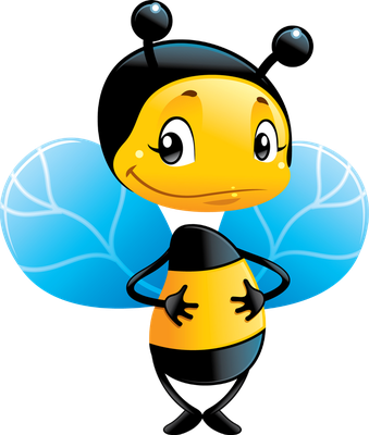 abeille - insecte - animaux - smiley émoticône émoji cartoon clipart illustration - artémotic