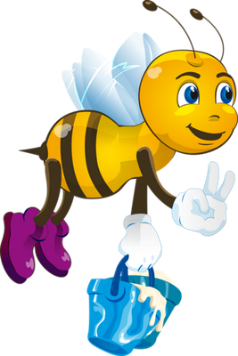 abeille - insecte - animaux - smiley émoticône émoji cartoon clipart illustration - artémotic