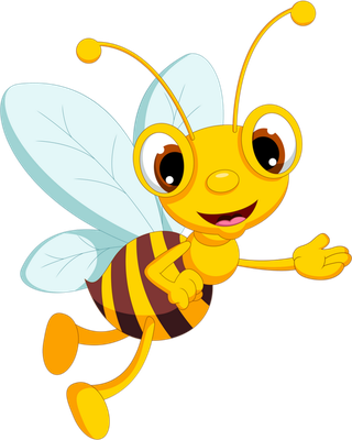 guêpe - insecte - animaux - smiley émoticône émoji cartoon clipart illustration - artémotic