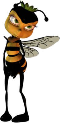 guêpe - insecte - animaux - smiley émoticône émoji cartoon clipart illustration - artémotic