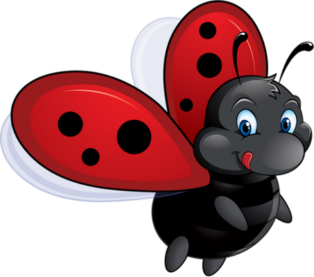 coccinelle - insecte - animaux - smiley émoticône émoji cartoon clipart illustration - artémotic