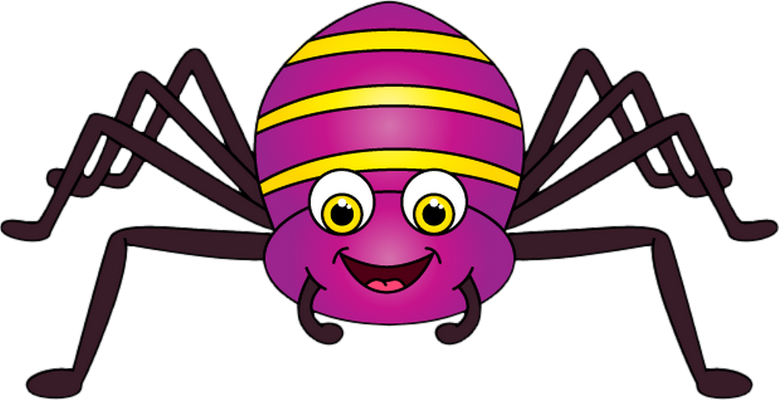 araignée - insecte - animaux - smiley émoticône émoji cartoon clipart illustration - artémotic