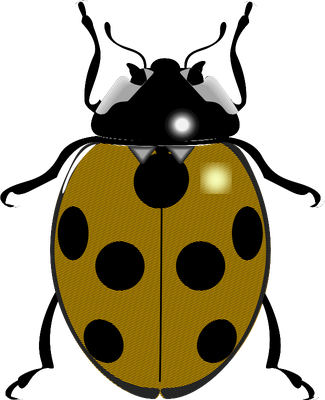 coccinelle - insecte - animaux - smiley émoticône émoji cartoon clipart illustration - artémotic