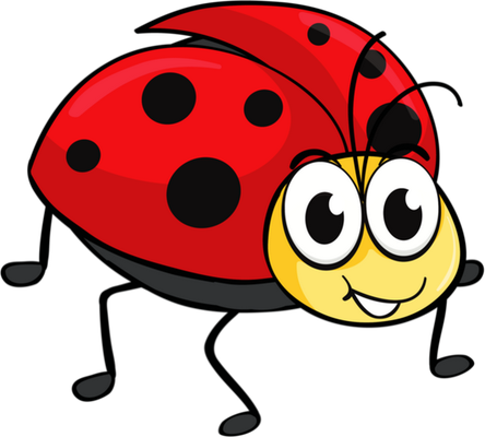 coccinelle - insecte - animaux - smiley émoticône émoji cartoon clipart illustration - artémotic