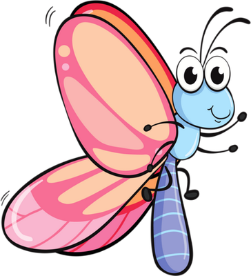 papillon - insecte - animaux - smiley émoticône émoji cartoon clipart illustration - artémotic