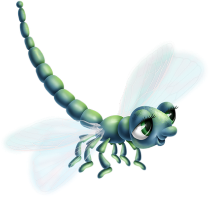 libellule - insecte - animaux - smiley émoticône émoji cartoon clipart illustration - artémotic