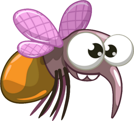 moustique - insecte - animaux - smiley émoticône émoji cartoon clipart illustration - artémotic