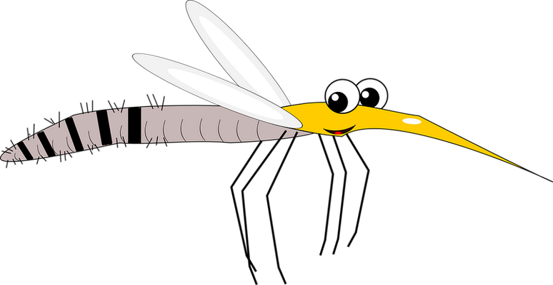 moustique - insecte - animaux - smiley émoticône émoji cartoon clipart illustration - artémotic