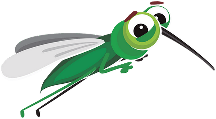 moustique - insecte - animaux - smiley émoticône émoji cartoon clipart illustration - artémotic