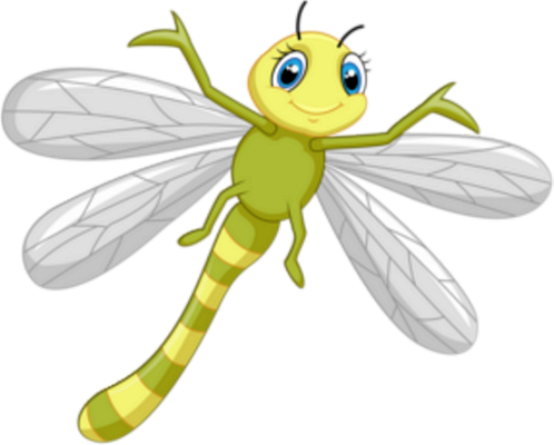 libellule - insecte - animaux - smiley émoticône émoji cartoon clipart illustration - artémotic