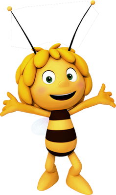 Maya [Maya l'Abeille] - insecte - animaux - smiley émoticône émoji cartoon clipart illustration - artémotic