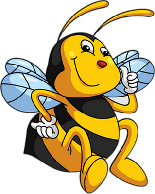 abeille - insecte - animaux - smiley émoticône émoji cartoon clipart illustration - artémotic