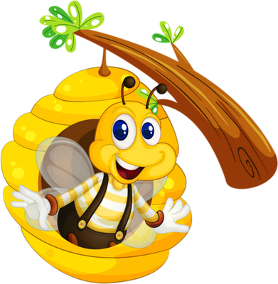abeille - insecte - animaux - smiley émoticône émoji cartoon clipart illustration - artémotic