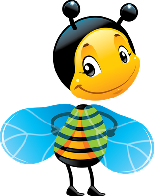 abeille - insecte - animaux - smiley émoticône émoji cartoon clipart illustration - artémotic