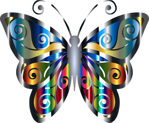 papillon - insecte - animaux - smiley émoticône émoji cartoon clipart illustration - artémotic