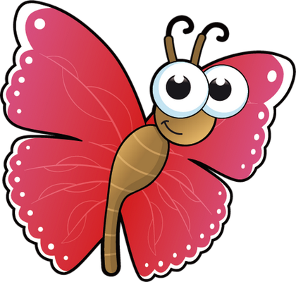 papillon - insecte - animaux - smiley émoticône émoji cartoon clipart illustration - artémotic