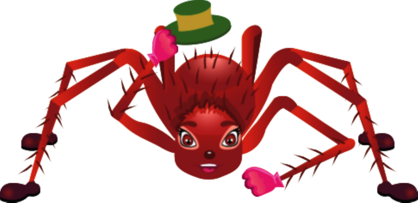 araignée - insecte - animaux - smiley émoticône émoji cartoon clipart illustration - artémotic