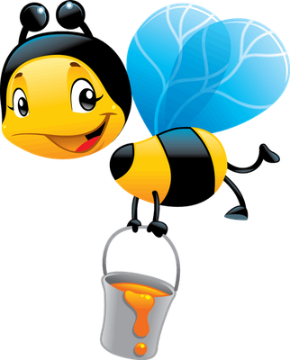 abeille - insecte - animaux - smiley émoticône émoji cartoon clipart illustration - artémotic