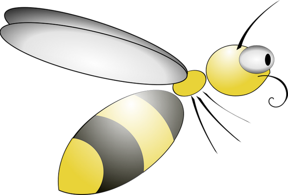 guêpe - insecte - animaux - smiley émoticône émoji cartoon clipart illustration - artémotic