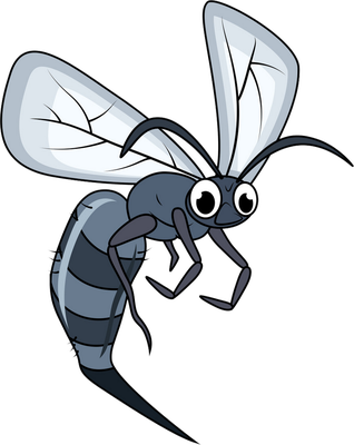 moustique - insecte - animaux - smiley émoticône émoji cartoon clipart illustration - artémotic