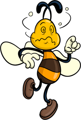 abeille - insecte - animaux - smiley émoticône émoji cartoon clipart illustration - artémotic