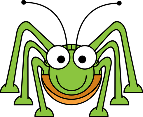sauterelle - insecte - animaux - smiley émoticône émoji cartoon clipart illustration - artémotic