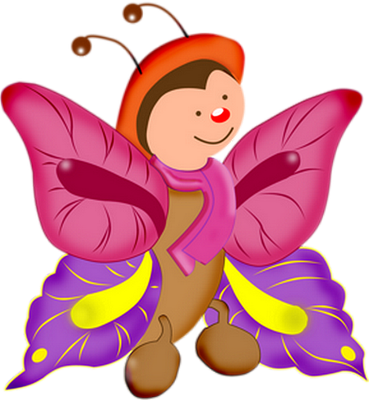 papillon - insecte - animaux - smiley émoticône émoji cartoon clipart illustration - artémotic