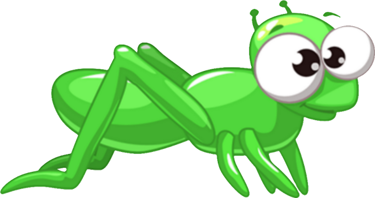 sauterelle - insecte - animaux - smiley émoticône émoji cartoon clipart illustration - artémotic