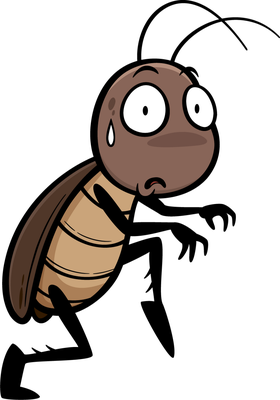 cafard - insecte - animaux - smiley émoticône émoji cartoon clipart illustration - artémotic