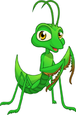 sauterelle - insecte - animaux - smiley émoticône émoji cartoon clipart illustration - artémotic