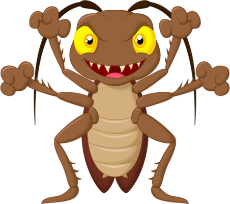 cafard - insecte - animaux - smiley émoticône émoji cartoon clipart illustration - artémotic